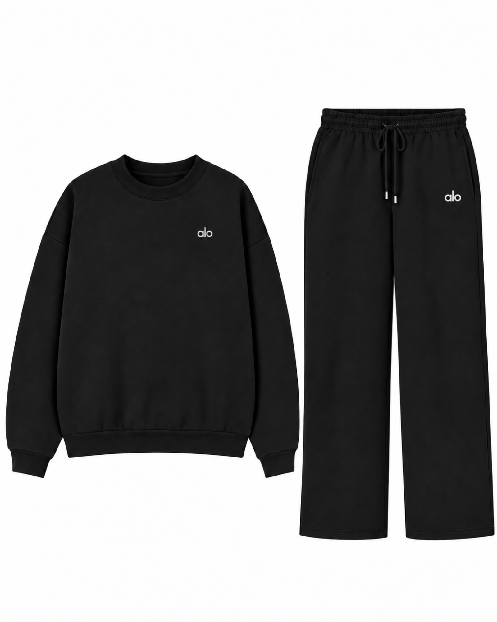 Alo Accolade Crewneck Pullover & Sweatpants Set