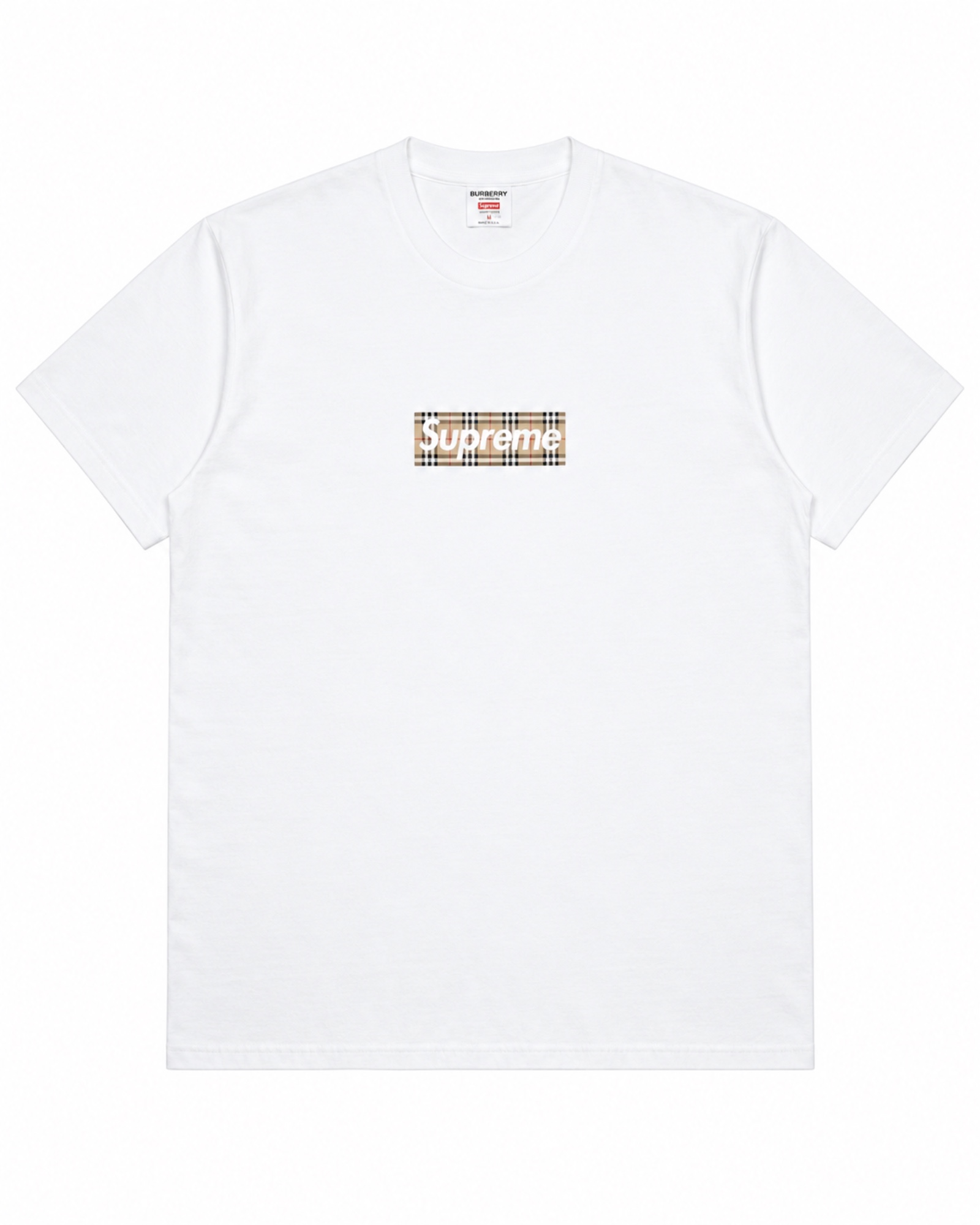 Supreme x Burberry Box Logo Tee