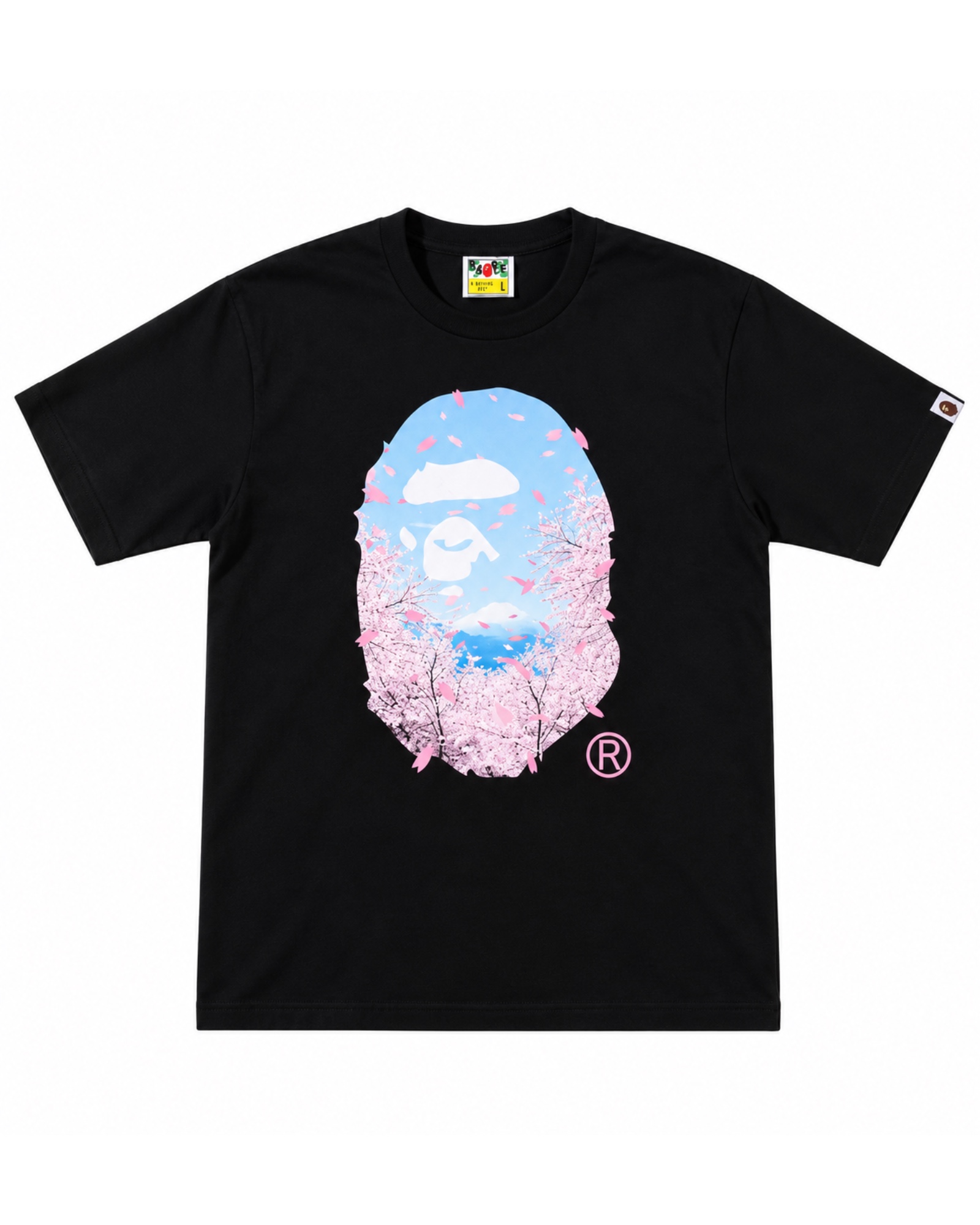 BAPE Sakura Photo Ape Head Tee