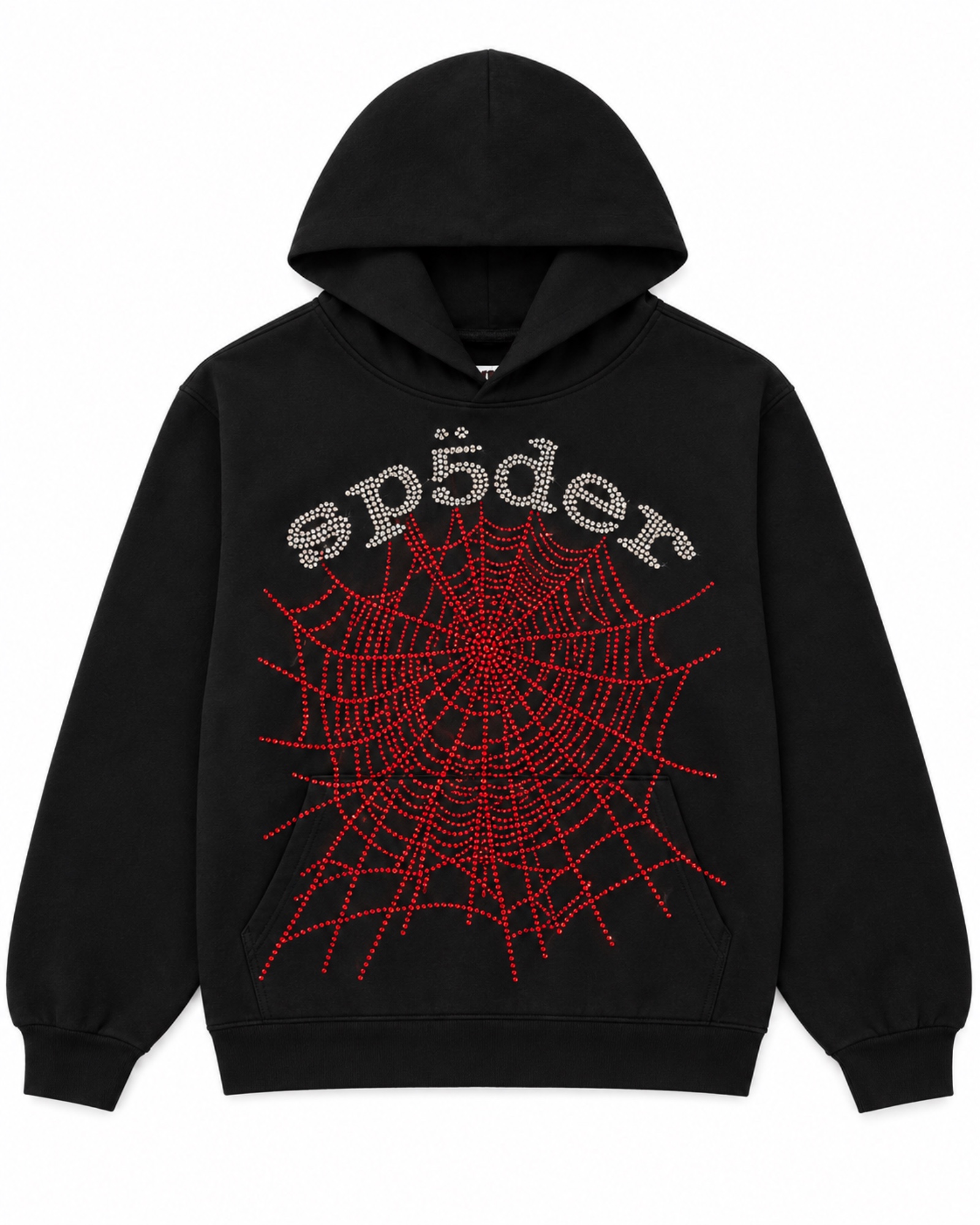 Sp5der OG Rhinestone Logo Hoodie