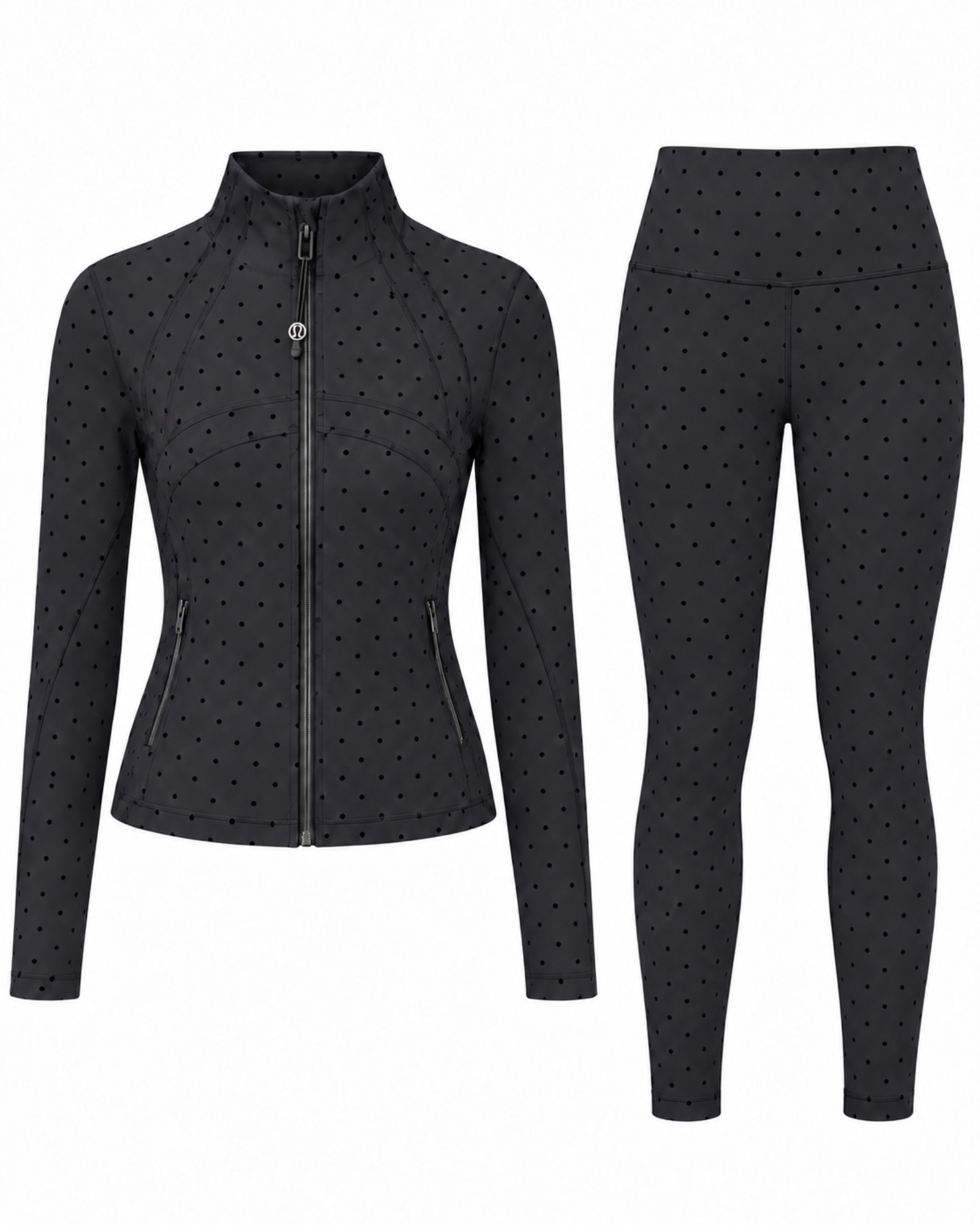Lululemon Polka Dot Define Jacket & Leggings Set