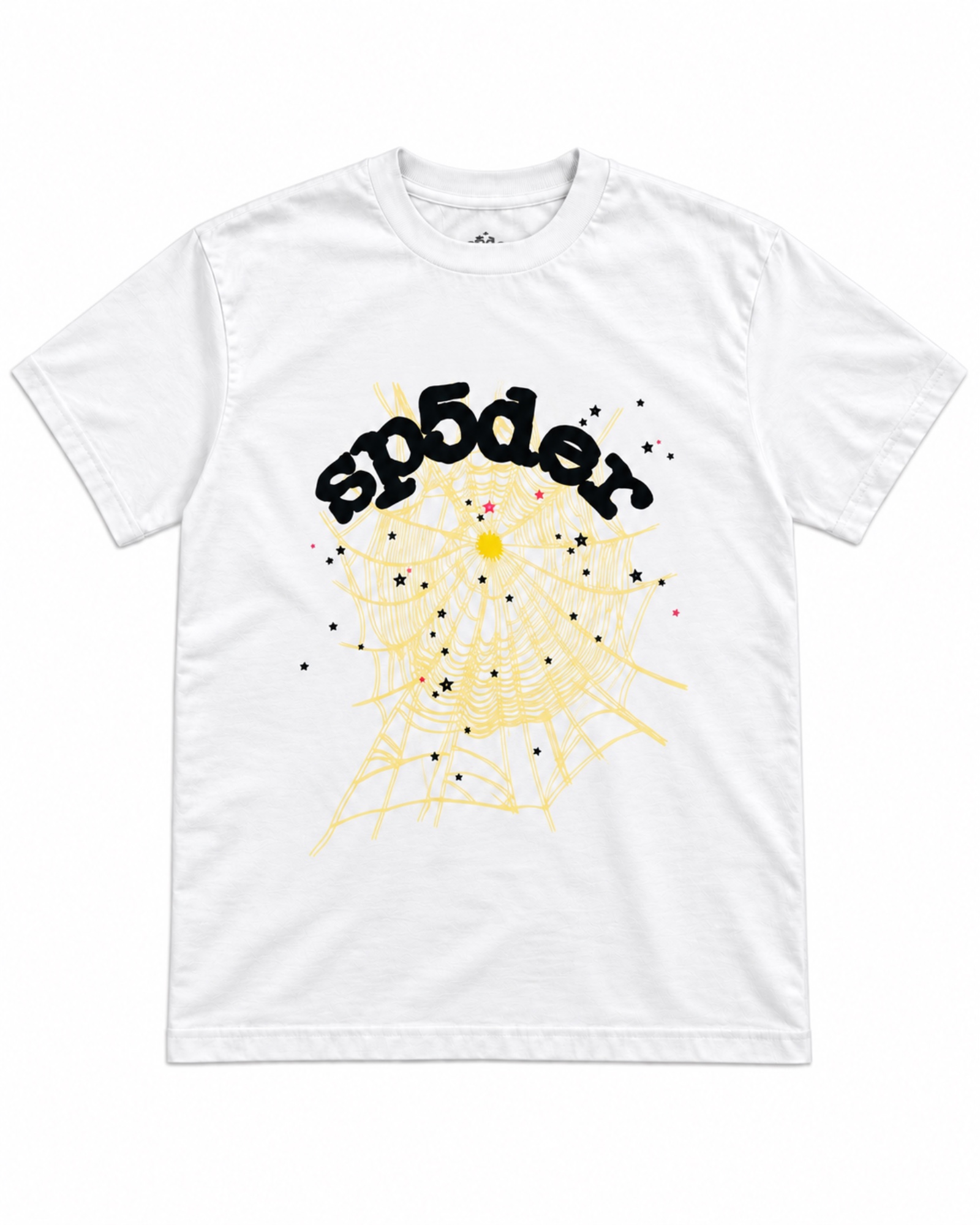 Sp5der Yellow Web T-Shirt