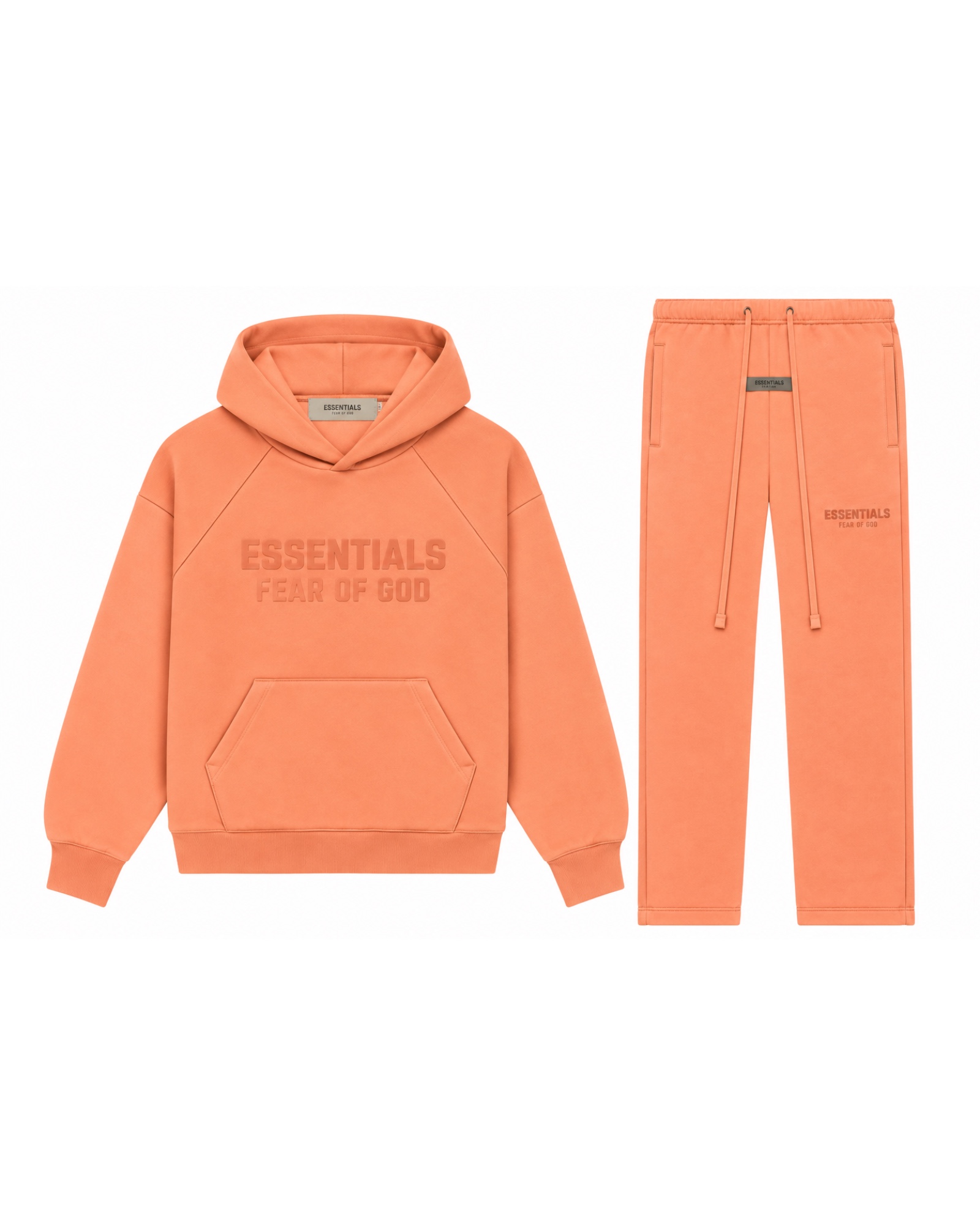 Fear of God Essentials Hoodie & Sweatpants Set – Coral
