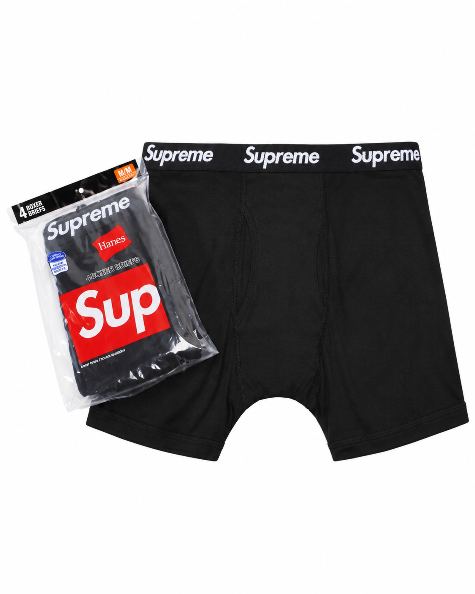 Supreme Hanes Boxer Briefs (4-Pack)